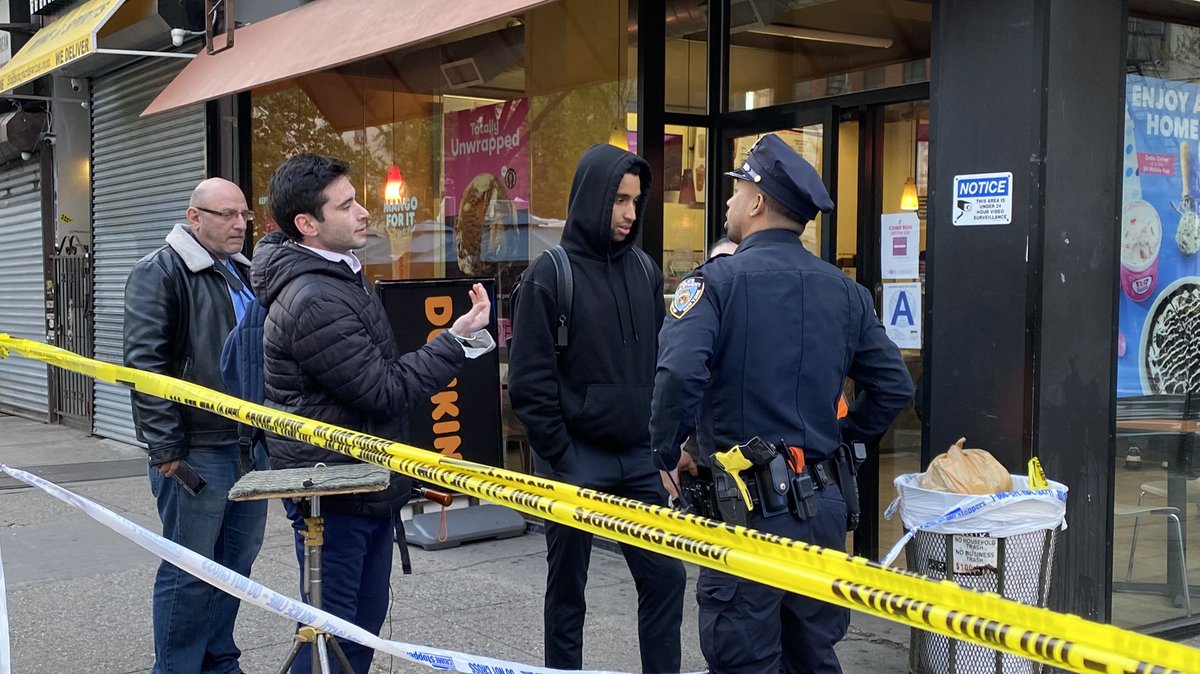 People who live on this block have been denied entry because of the active crime scene following the deadly shooting of two men at a music studio.