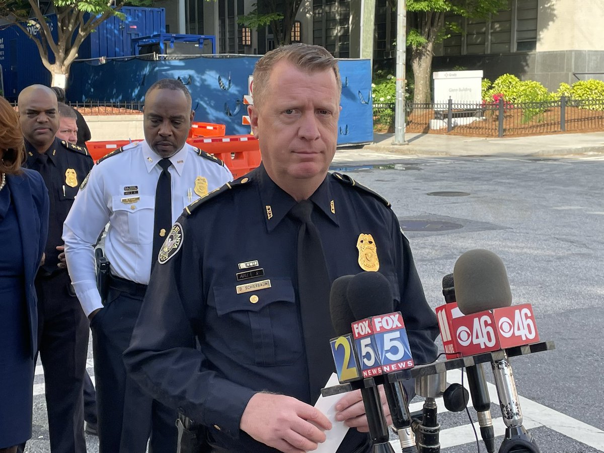 APD says officer shot this morning by security guard. Happened while officer was responding to a burglary call at Marietta & Howell Mill Rd in NW Atl. Officer in stable condition. Security guard being questioned.