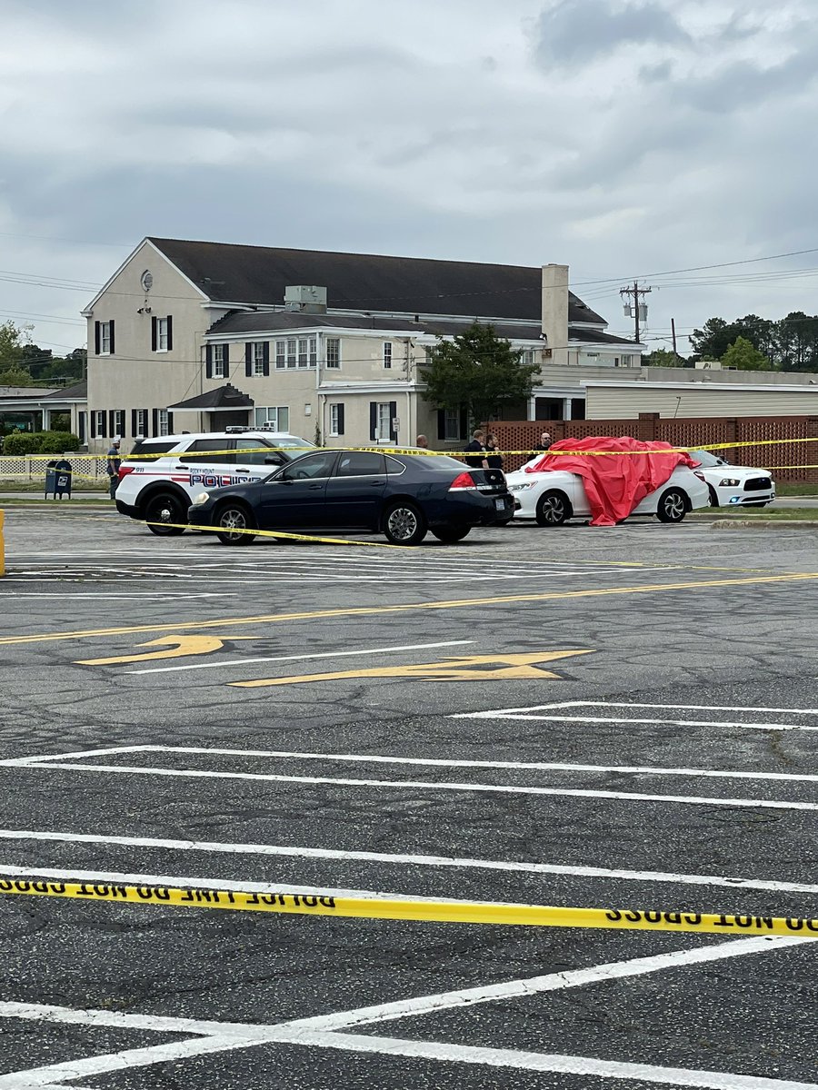 Rocky Mount police are investigating a drive-by homicide in this shopping center parking lot near 1800 Sunset Avenue.  Third fatal shooting in the city in 6 days.