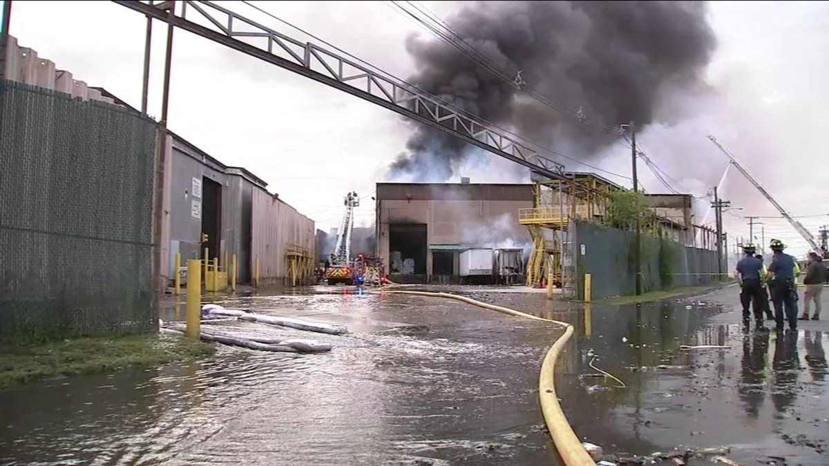 Body found at site of massive fire at New Jersey waste facility