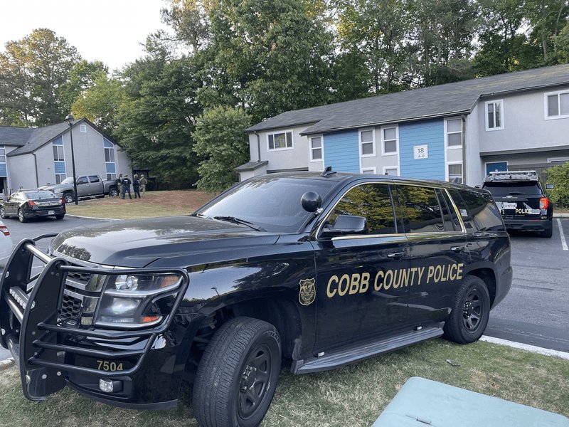 A standoff is underway now.  @CobbPoliceDept says their SWAT team is in negotiations with a male suspect holed-up in an apartment on Bellemeade Drive. They say they don't think anyone else is inside with the suspect & they're trying to get him to come out peacefully