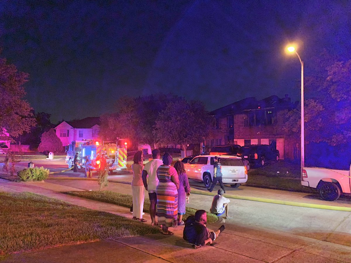 An elderly woman was killed in a house fire on Honey Bee Ct. near Amber Rose. A man suffered smoke inhalation and was taken to the hospital