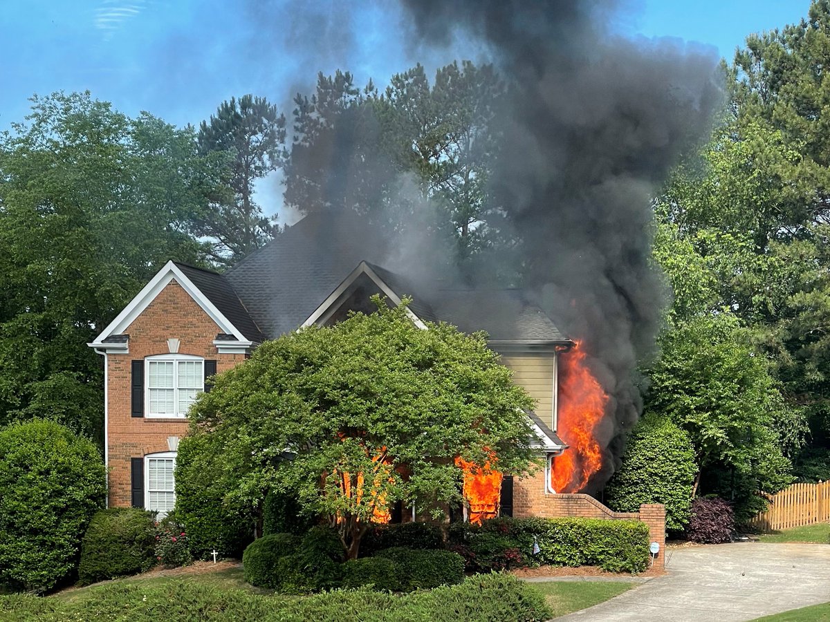 Firefighters responded to a reported house fire on the 1700 block of Ridgemill Terrace, Dacula. 1 firefighter transported with heat-related illness, treated and released this afternoon. Red Cross assisting 2 adults. No other injuries reported