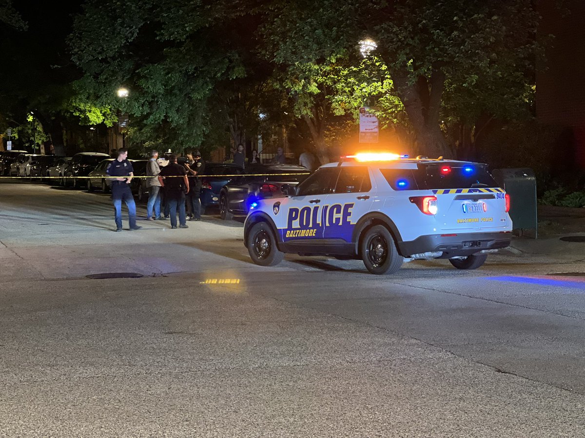 Shooting investigation at the corner of Lee Street and Hanover Street, just two blocks from the Maryland Science Center.