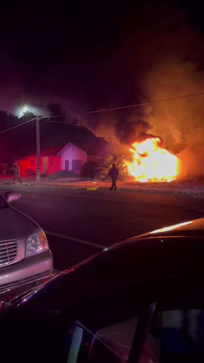 A woman was badly burned in a Hanford house fire tonight. Fire officials say at least 60% of her body was burned. A helicopter met an ambulance in Selma to get her to CRMC in Fresno more quickly. Still not clear what caused the fire or if the woman lived there