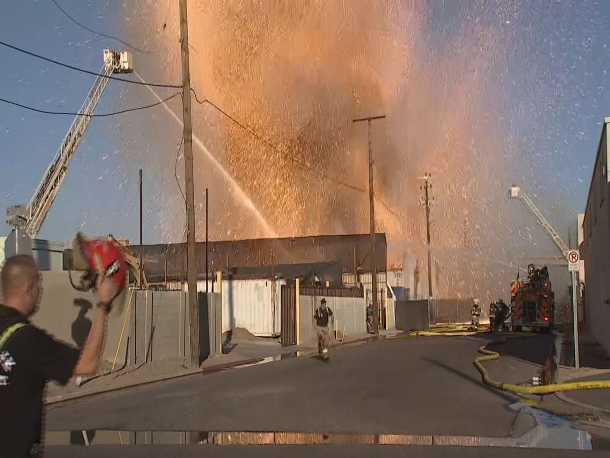 Multiple explosions reported after scrapyard fire near I-10 stack in Phoenix
