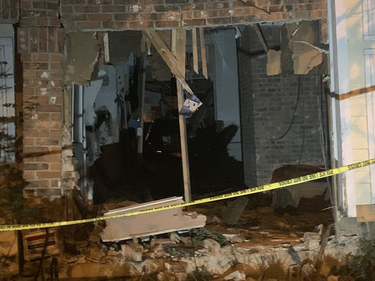 A Dallas man and his dog narrowly escaped injury after a truck hits his home and comes to a stop in the rear of the residence. The tenant said he was watching TV in a back bedroom when the crash happened