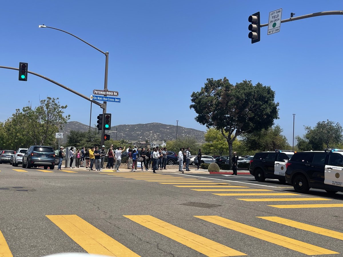 Out of an abundance of caution, several schools including Del Norte High were placed on lockdown after a threat was called in. Parents rushed to the schools and are currently being briefed by the sheriff's department