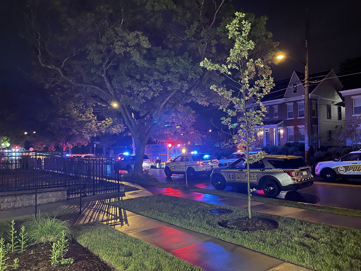 Pittsburgh Police said a  Shotspotter alert went out around 2:38 a.m. A witness gave police a description of the person they saw shooting. Police said the suspect fired shots at officers when they found this person. Officers returned fire. No injuries reported