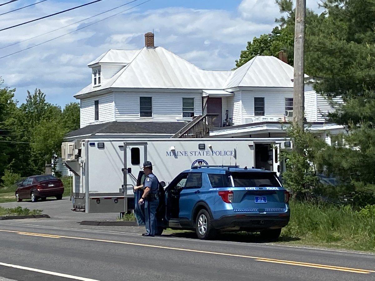 Shooting in Vassaboro happened today. Troopers say it happened in this white Apartment at 513 Main St. One man is dead and another has been taken to a hospital with injuries.