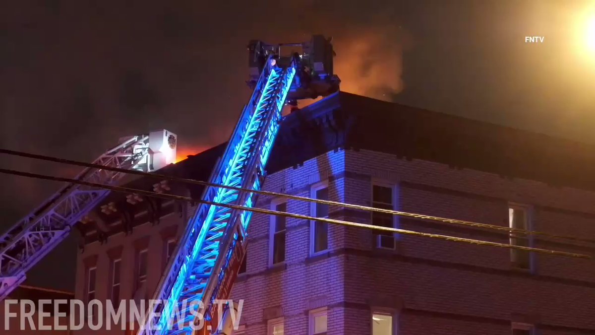 Firefighters responded to a heavy multiple alarm structure fire on Broadway at 15th street in Bayonne, New Jersey Tuesday evening. Several injuries were reported, however the severity is unknown at this time.