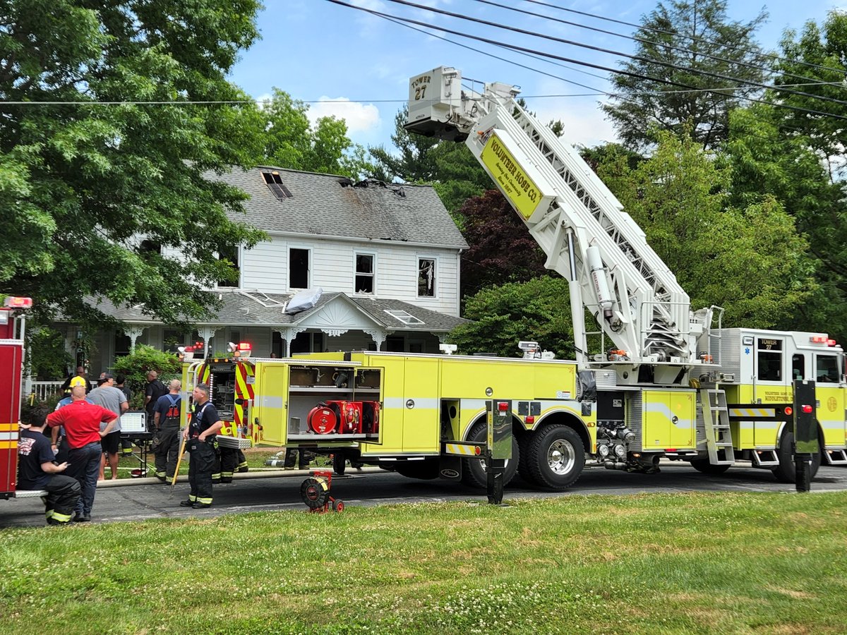 Firefighters battled a fire in a house in Odessa Wednesday morning on High Street. Due to the large size of the house, and warm weather conditions, a second alarm was called. The fire was declared under control in about 90 minutes. Two firefighters were evaluated on scene