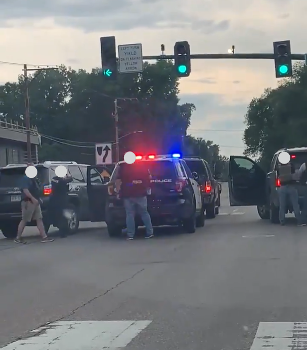 Large police response earlier in Crystal at 42nd and Douglas Drive.