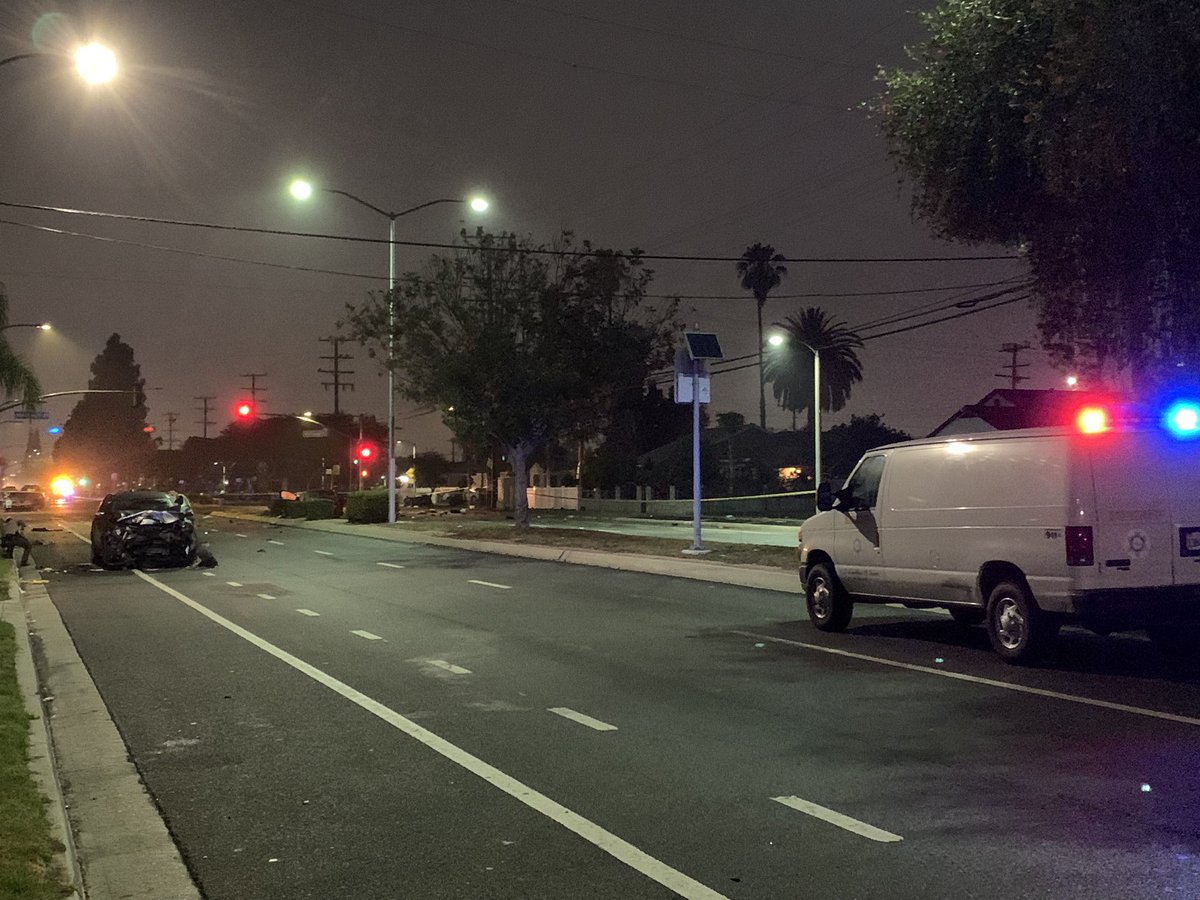 Two women were killed in a crash overnight.  @ComptonLASD is investigating a street takeover and racing.