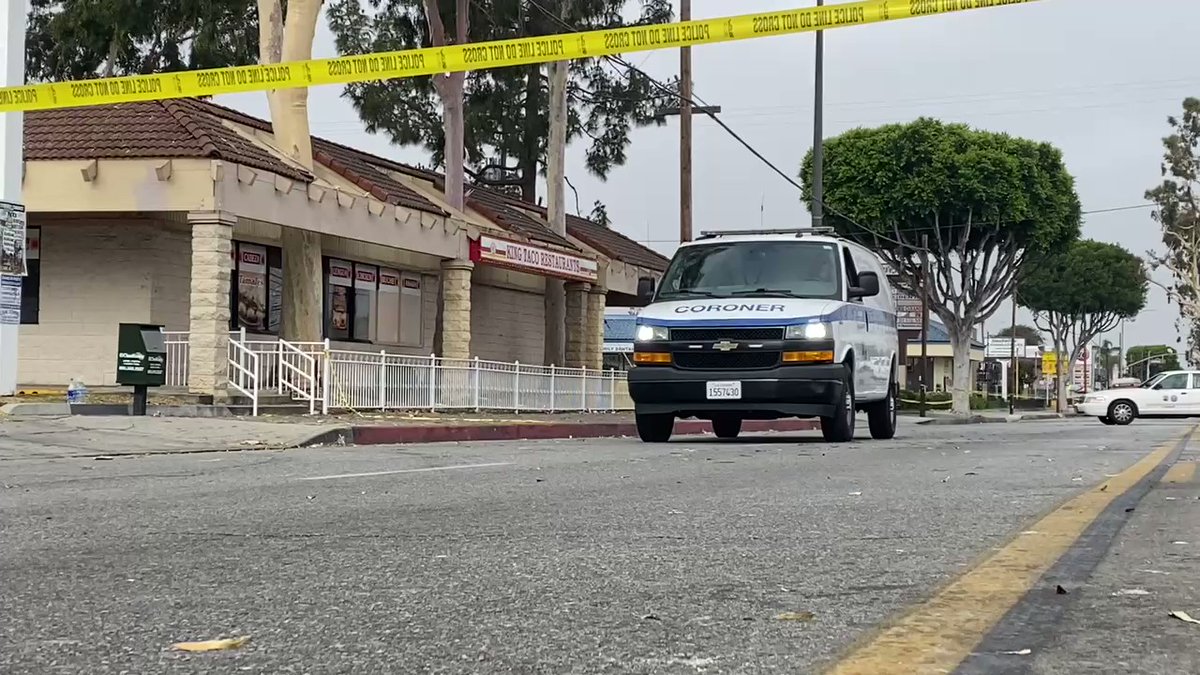 Suspect's body transported from shooting scene in El Monte.