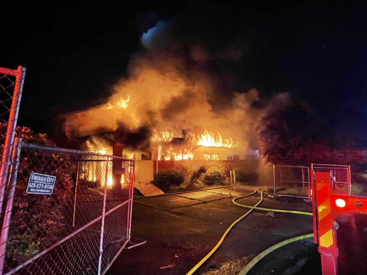 Puget Sound Fire on location of a 2 alarm fire in the 10200 block of SE 240 Street