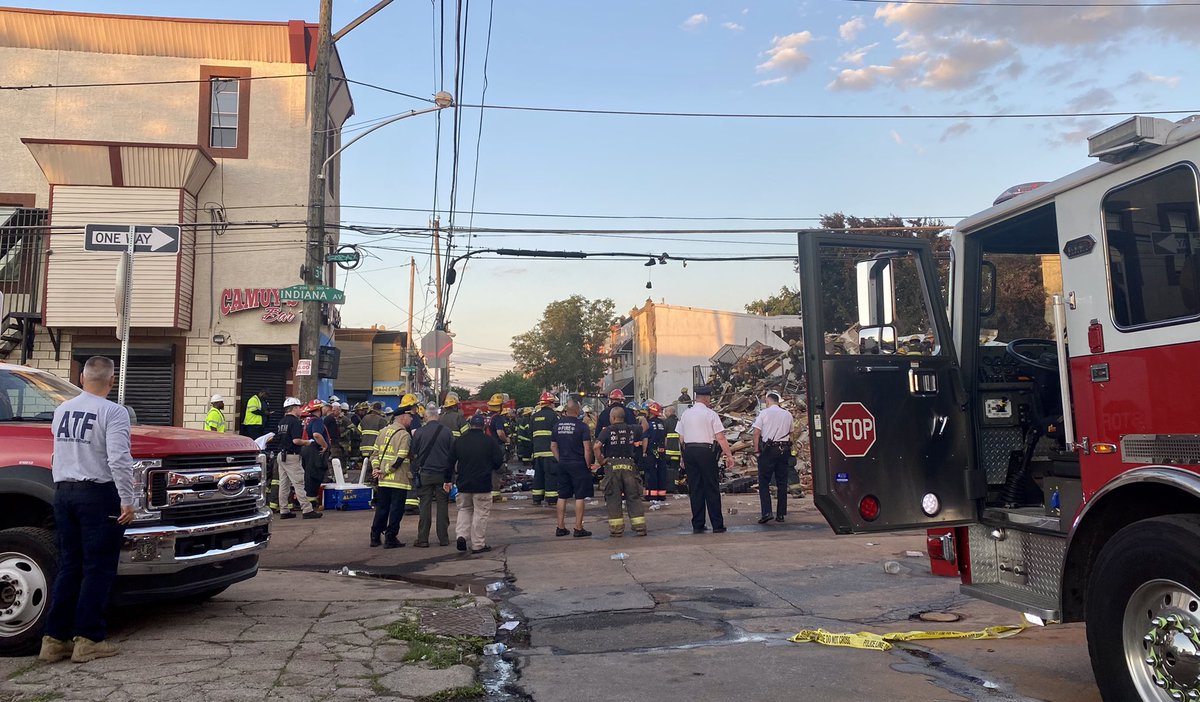 This morning, there was a building collapse during a fire response at 300 W. Indiana St in Fairhill which resulted in several firefighters and an L&I inspector trapped. So far, several were rescued and transported to hospitals