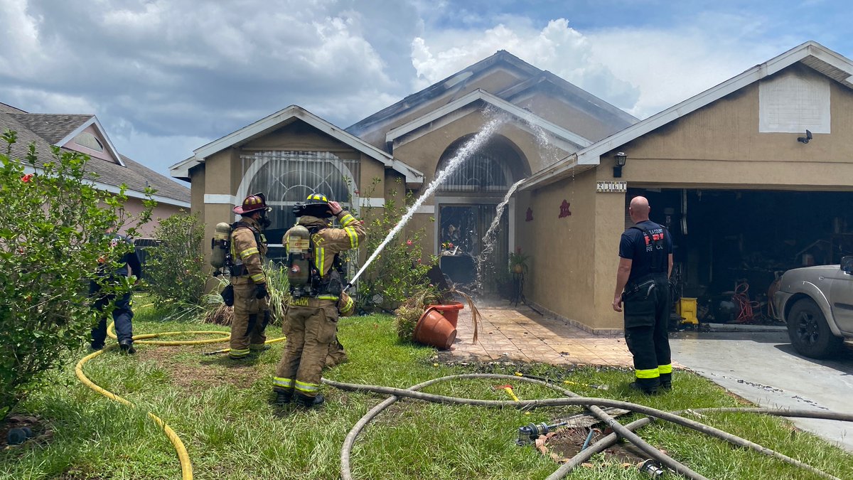 KFD Engine 12 responded to a residential structure fire at 2361 Lilly Pad Ln in Kissimmee at 12:27 p.m. One fatality has been reported. This incident is under investigation by the Kissimmee Police Department and the State Fire Marshal