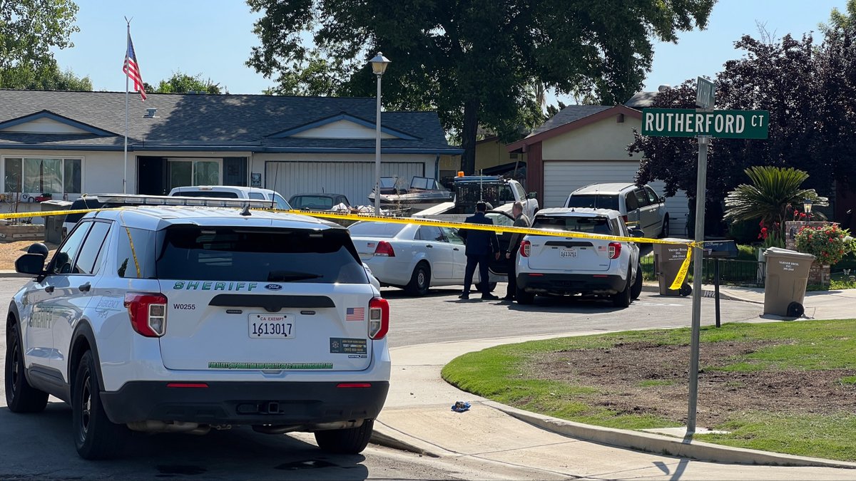 There is a heavy police presence on Arthur Avenue in Oildale.