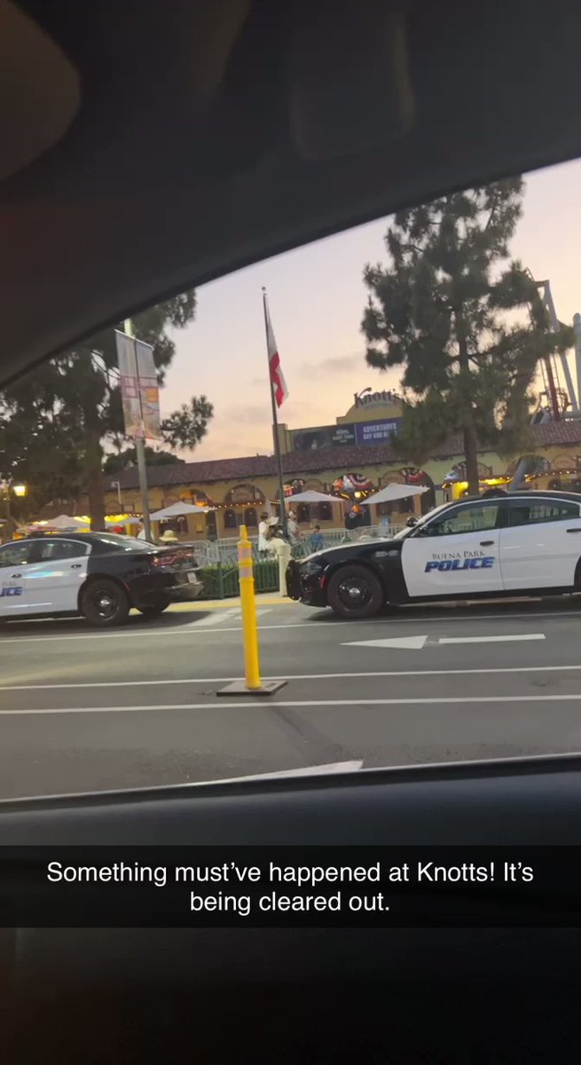 Something is going down at Knotts Berry Farm. Being cleared out