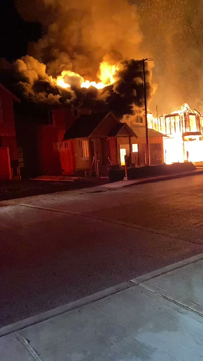 Gig Harbor Fire & Medic One has the Fire under control. Great job keeping the Fire to just two houses.  A third house under construction and multiple occupied homes behind were saved