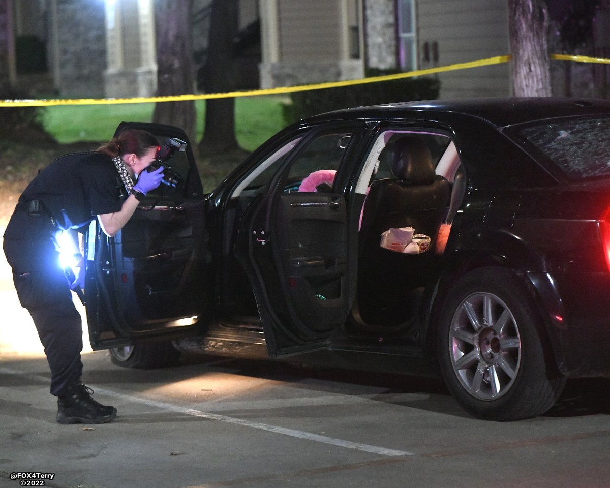 Dallas police respond to a shooting and find 2 females, believed to be in their mid-teens inside a bullet riddled car. 1 dies shortly after arriving at the hospital, the other in serious condition.