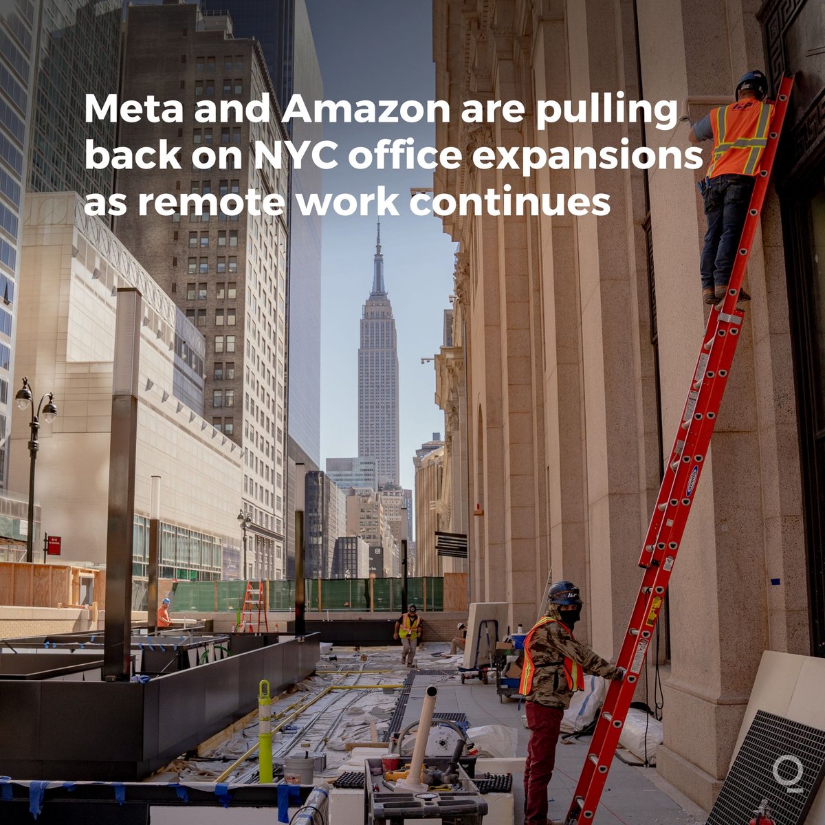 Tech giants Meta and Amazon are cutting back on planned office expansions in New York as they re-evaluate flexible remote-working options