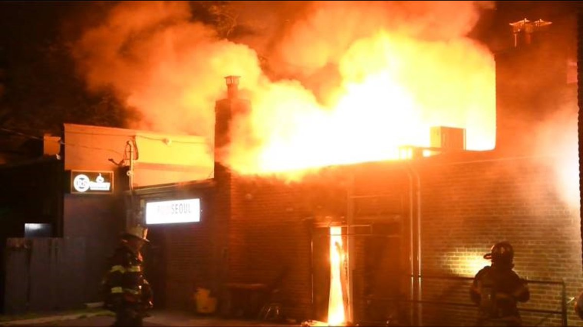 Flames rip through row of businesses in Nassau County