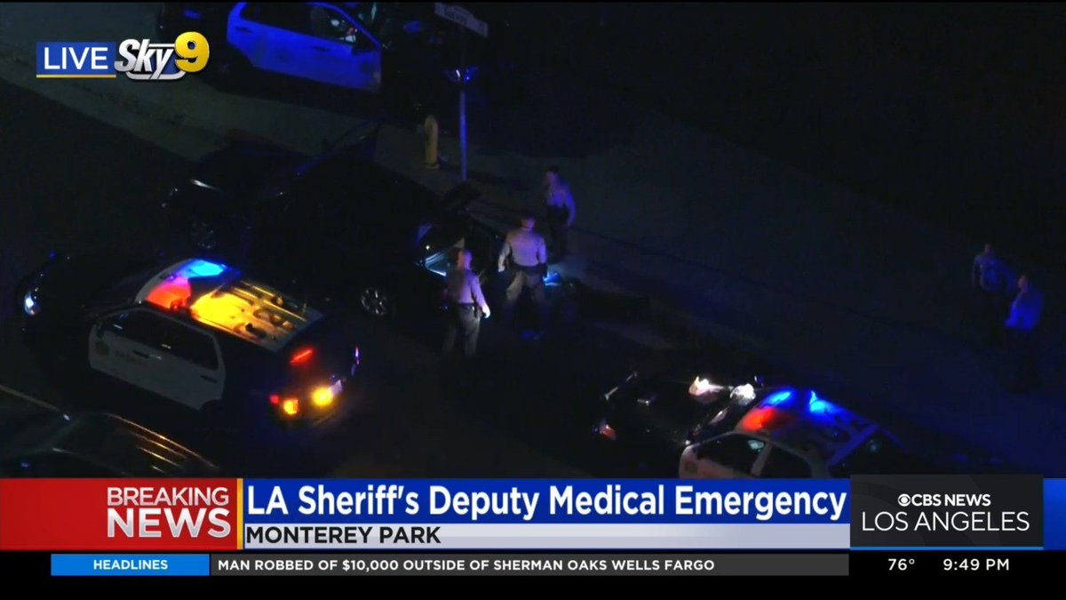 @RoadSageLA - reports from over Monterey Park where an LA Sheriff's deputy is being transported to the hospital for a medical emergency