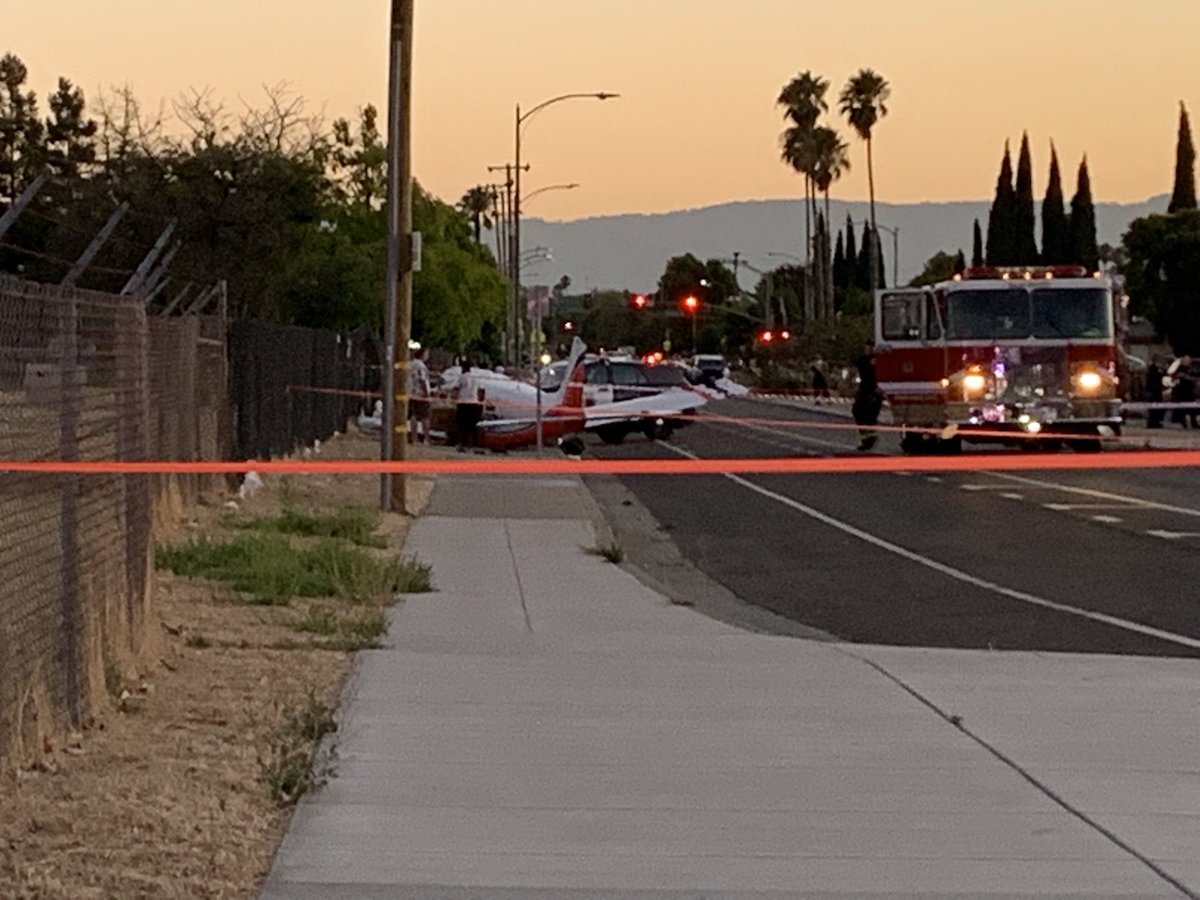 Pilot seriously injured after hitting power lines shortly after taking off from Reid-Hillview County Airport  No other injuries reported so far SanJose