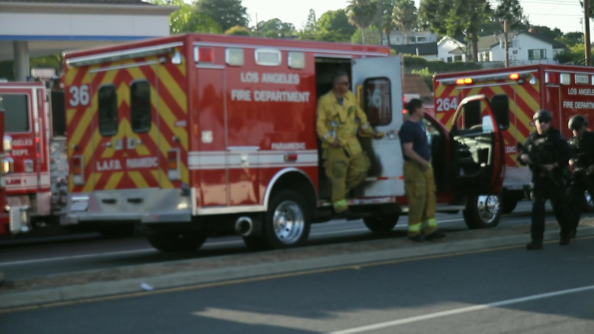 The roads near Peck Park in San Pedro were closed for hours after the shooting as emergency crews tended to the situation. By 6:30 P.M., there was a large contingent of LAPD officers in tactical gear, some equipped with assault rifles, walking towards the scene of the shooting