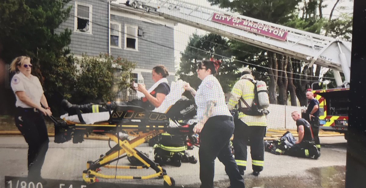 2-alarm house fire 59 Fletcher Street in Brockton