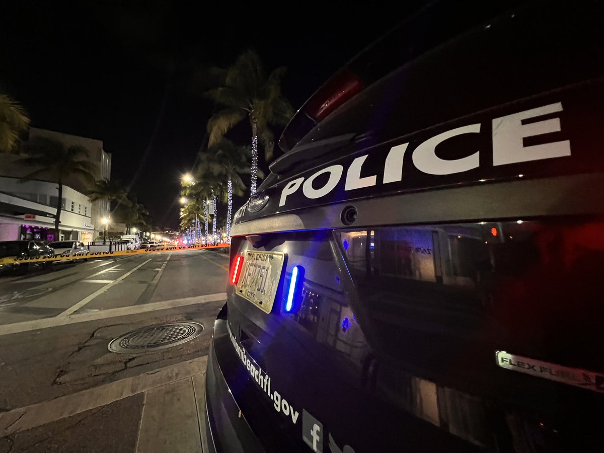 12th St. and Washington where Miami Beach PD say one man was shot and taken to Jackson Memorial Hospital.