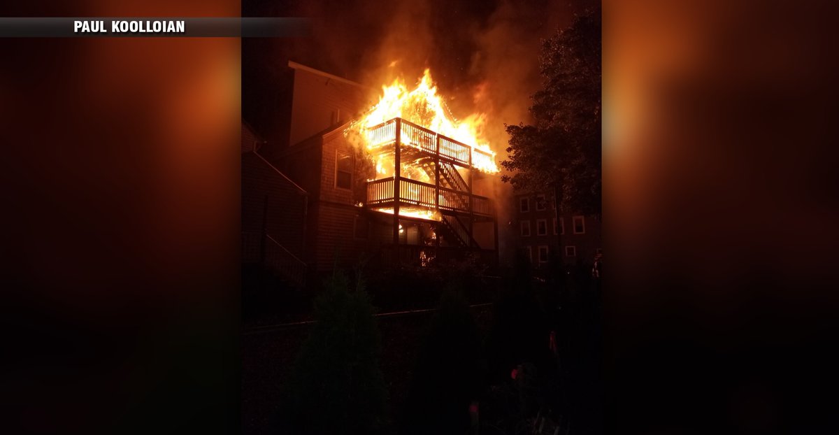 A firefighter was injured and 30 people have been displaced after fire broke out in a large duplex on Blossom St in Chelsea.
