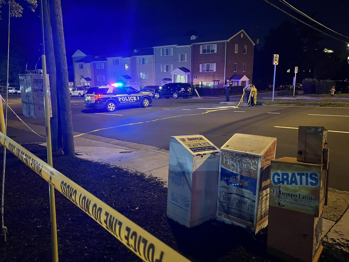 An investigation is underway after a @FairfaxCountyPD detective shot a suspect near Patrick Henry Drive. The shooting happened while police tried to arrest a suspect, per police. They mention that this is a part of an illegal drug distribution investigation