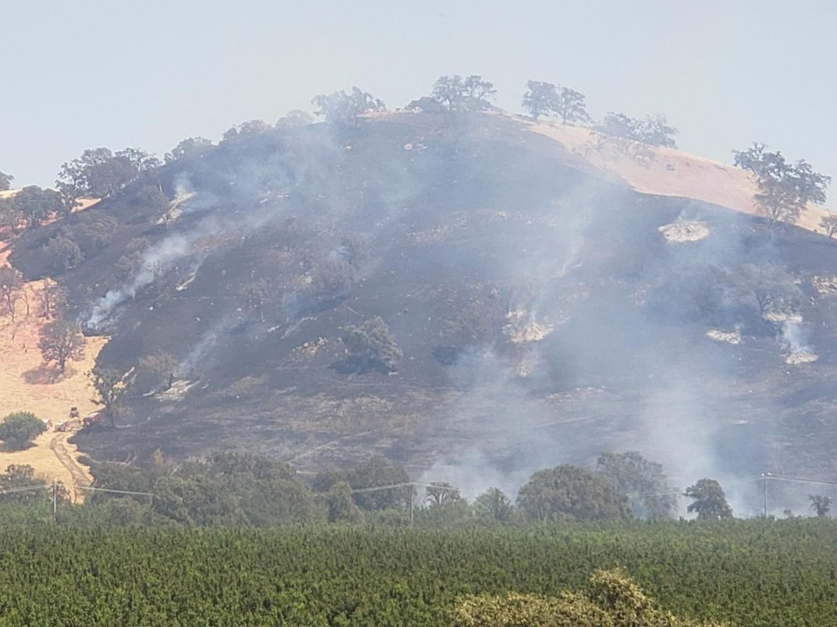 Forward progress of PleasantsFire west of Vacaville stopped at 28 acres