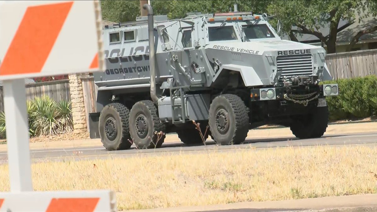 Scene of the police situation in Round Rock