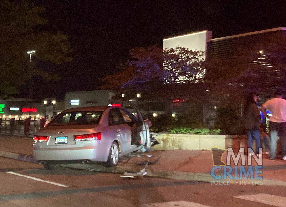 ROSEVILLE: A driver reportedly struck a pole and a parked car near Lexington Ave. & Larpenteur Ave. - The driver was transported to the hospital by EMS with apparent non-life-threatening injuries