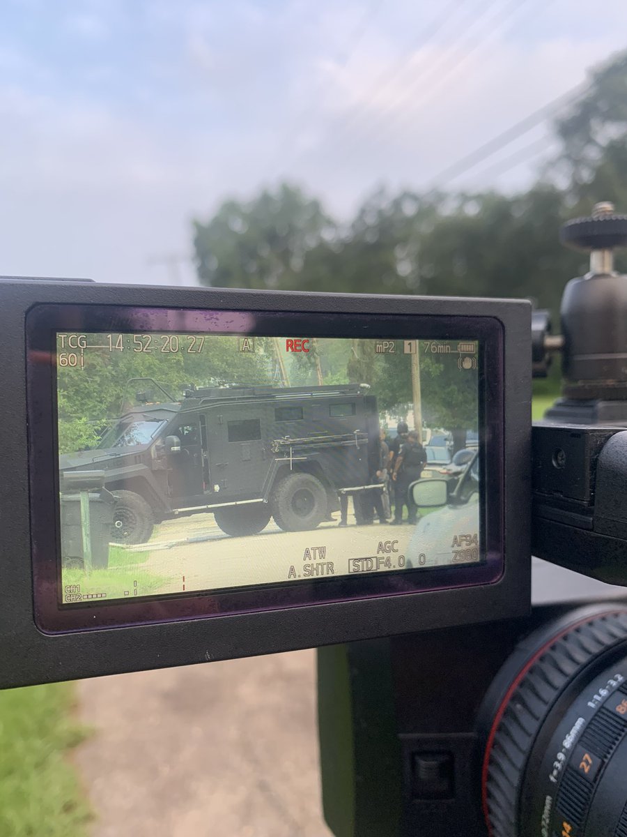 Suspect taken into custody following shooting on Cadillac street at 2:30 this morning. Suspect was taken into custody right here on Packard Street. SWAT was on scene working to get the suspect to surrender.