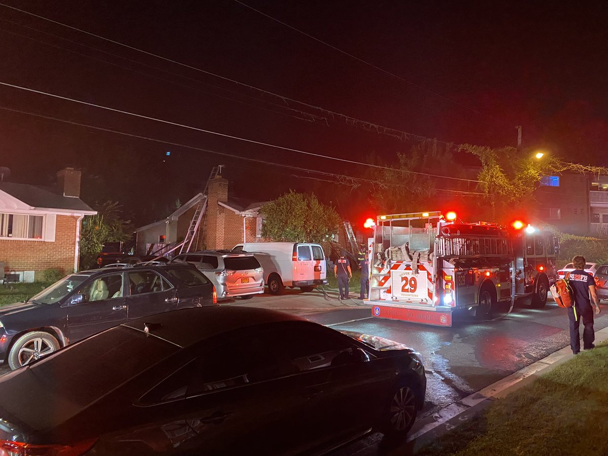 Approx 2:38am PGFD units were dispatched to the 4500 block of Howe Ave in Suitland for a reported house fire. On scene crews found a 1-story single-family-home with fire showing from front of home. Fire is out, no injuries. Fire Investigators on scene