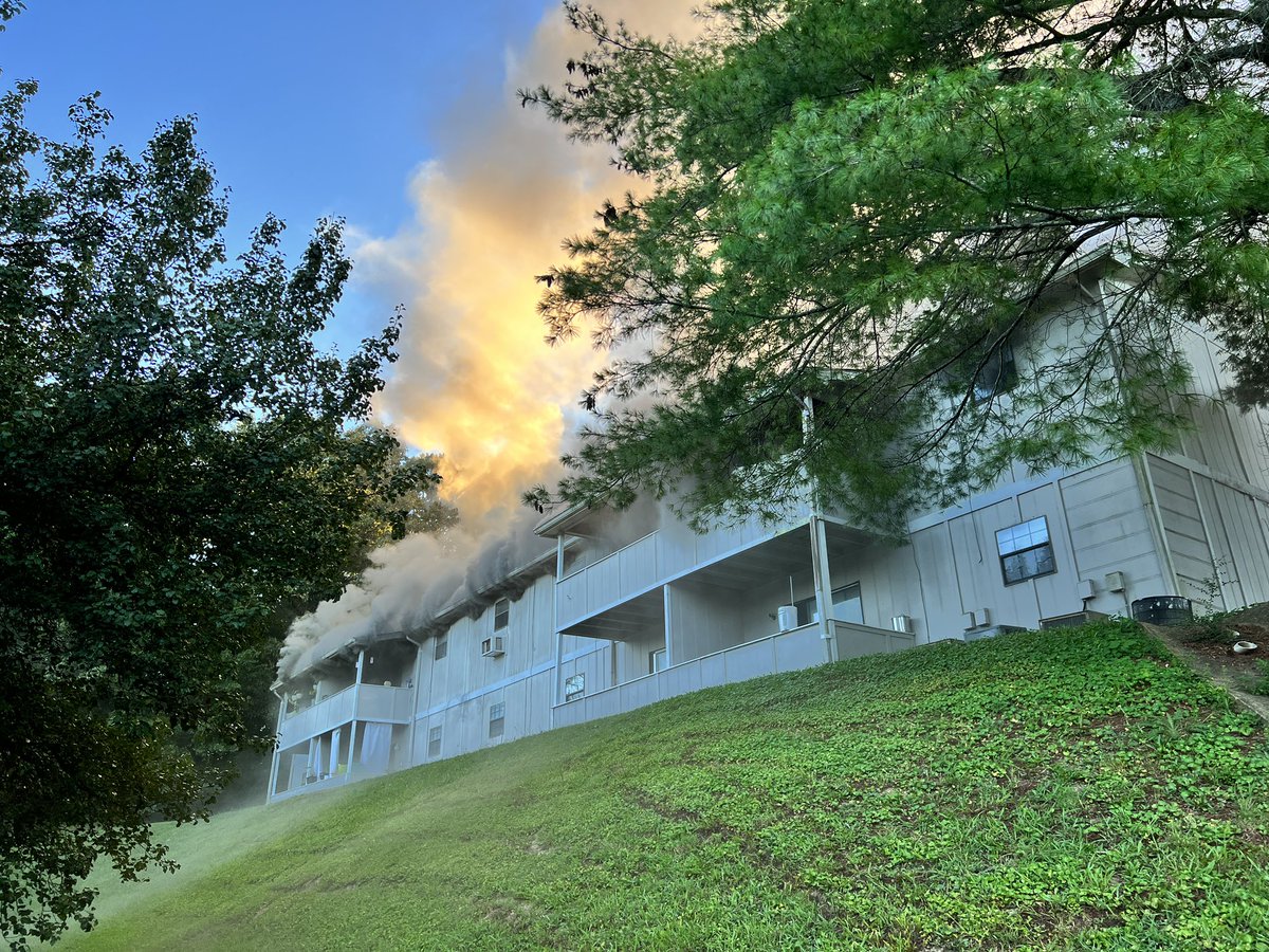 Second alarm apartment fire on Sunflower Lane at Rustic Village North. Multiple Green Shift companies are on the scene. Firefighting operations are underway