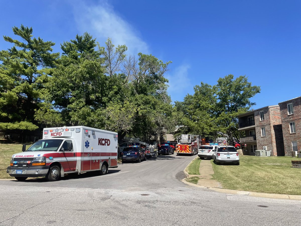 Kansas City firefighters were called to a two alarm fire at an apartment building near Bales and Indiana Avenue