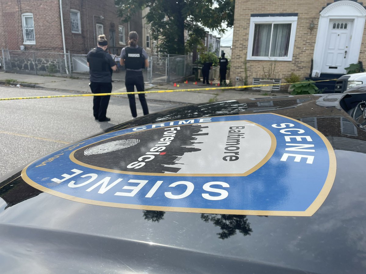 BPD E.District Plus Forensic Teams on scene of a Shooting E. Oliver and Milton