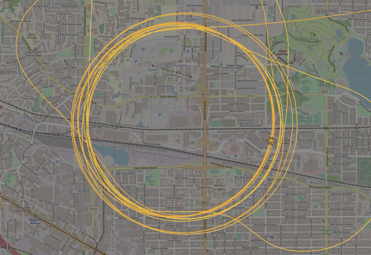 Officers reported finding spent bullet casings on the 1500 block of Como Ave. and they're locking down the immediate area. - A State Patrol plane is now circling overhead of the State Fair