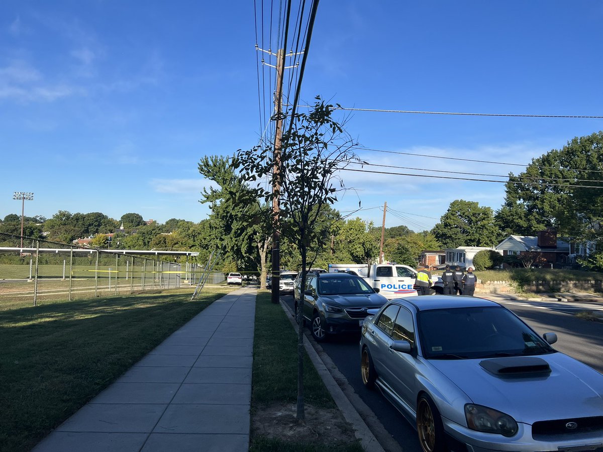 Here's a look at the scene here on Blaine Street NE. Police have much of the area blocked off as they work on the barricade situation with the suspect who shot at officers earlier this morning