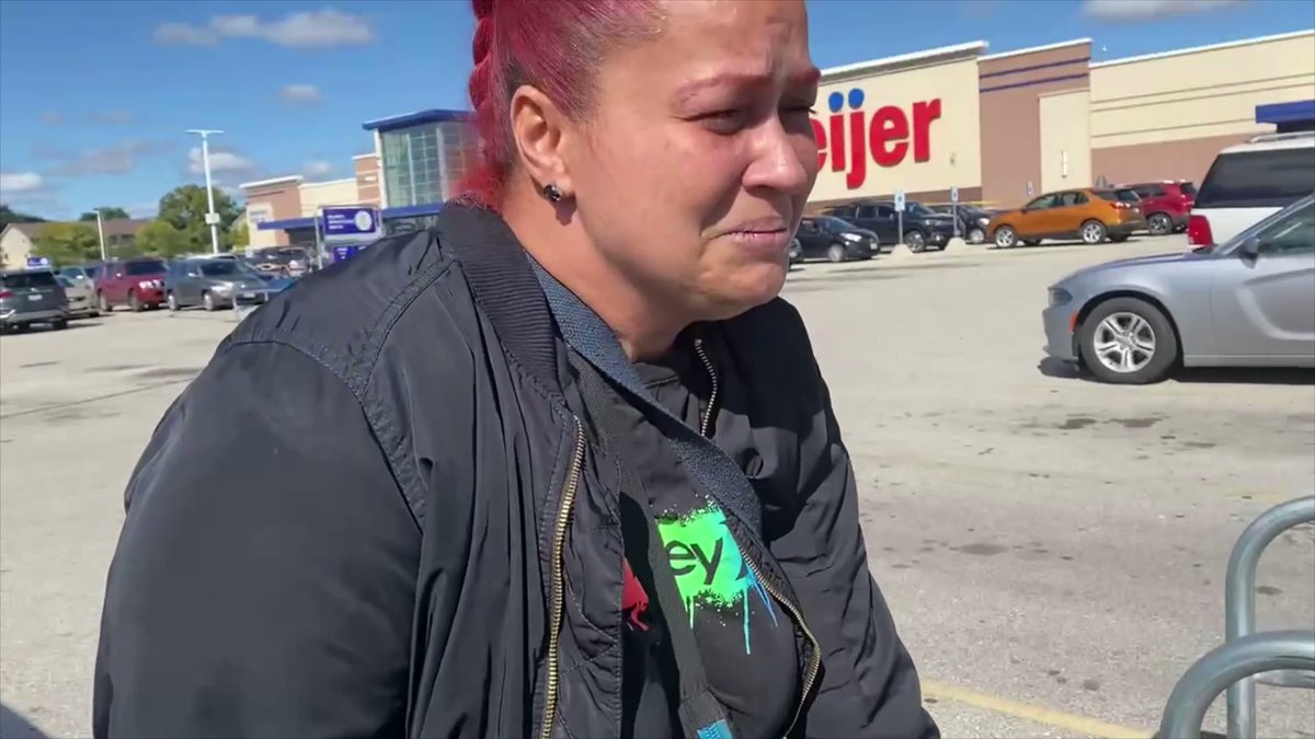 JuliaFello is on the scene of a reported shooting at the Meijer Store on Layton Ave. in Greenfield. This woman says her husband was shot