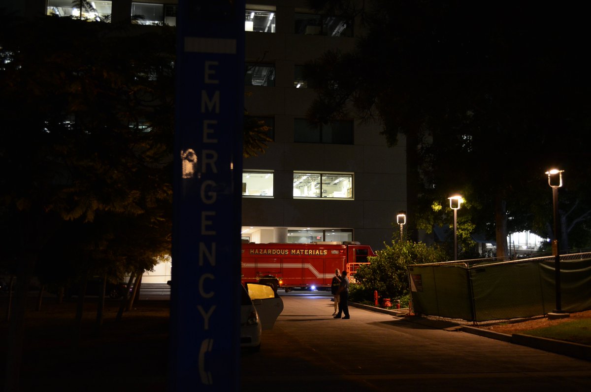 PacificIC - UCSD - HAZMAT and bomb squad are working a hazardous materials incident involving peroxide at Pacific Hall at UCSD. The call first came in at 6:14 p.m. and the building was evacuated shortly after. Pacific Hall and the surrounding area remains closed