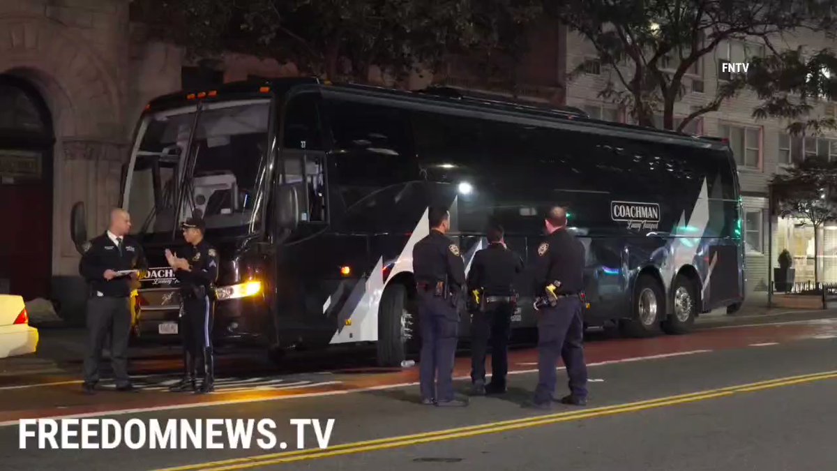 A person was struck by a bus in Manhattan (West 34th Street and 9th Avenue) stuck under it and pulled out by first responders. Victim is in life threatening condition.