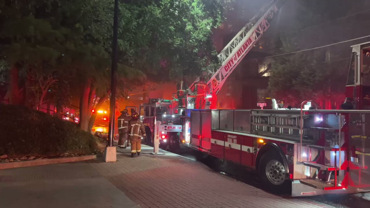 Atlanta Fire & Rescue responding to fire at 12th Street West Apartments. Call came in at 8:30pm. Firefighters had to be pulled from building bc it spread so quickly. No word if anyone was living in apartments. Unknown if anyone was injured.