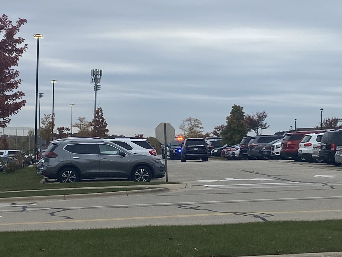 Large police presence seen at Franklin High School this morning after reports of a possible active shooter. Police have given the all clear as it was a false alarm. It was a hoax. This is one of at least 7 schools in the area with similar reports of a threat